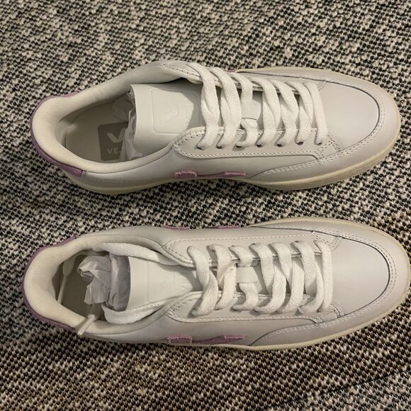 Veja V-12 Leather - Extra White Orchid - US 5 / EUR 36 - Picture 6 of 8